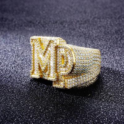 Custom S925 & VVS1 Buggette Moissanite Letter Ring Deposit