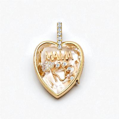 Personalized Heart Locket Pendant
