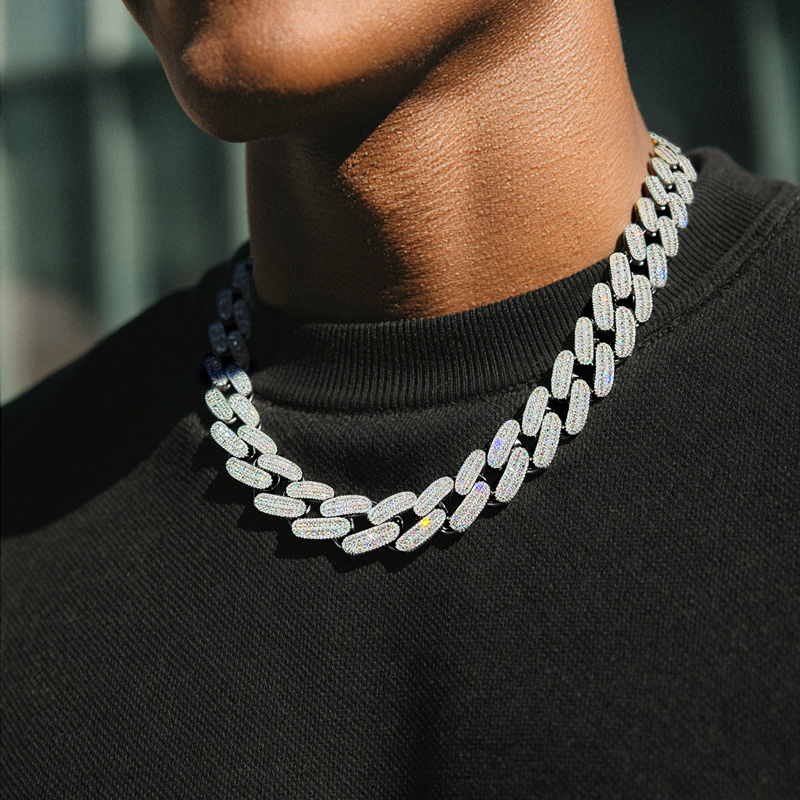 Iced Out 26mm Baguette Handset Cuban Chain