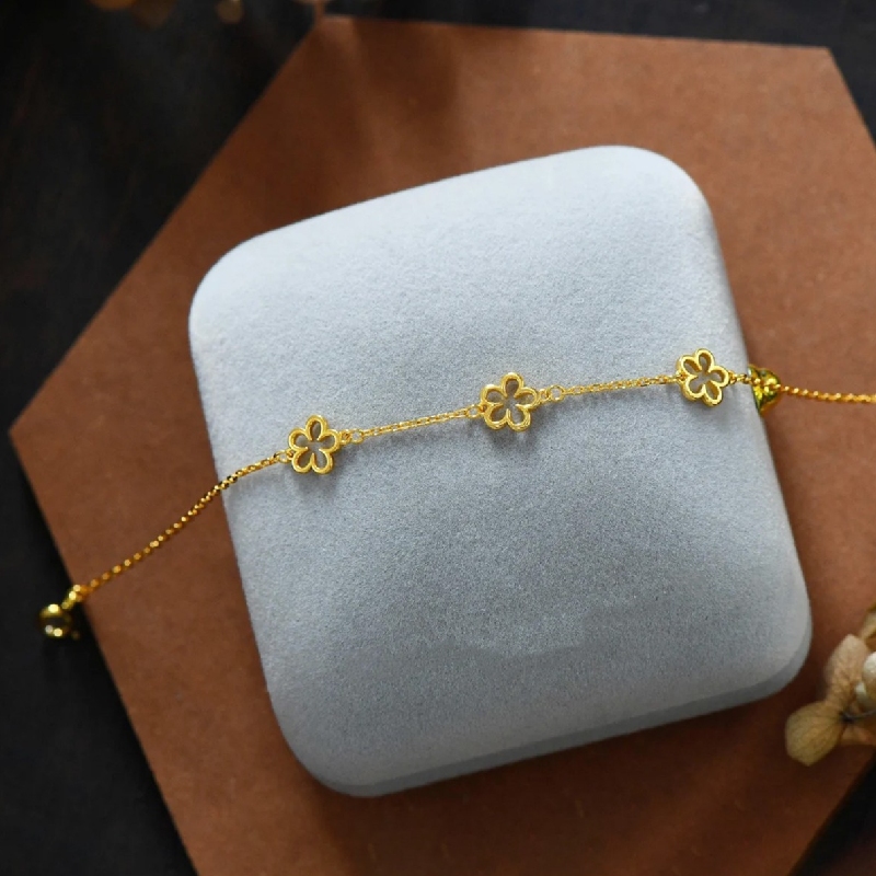 S925 Silver Light Luxury Flower Bracelet