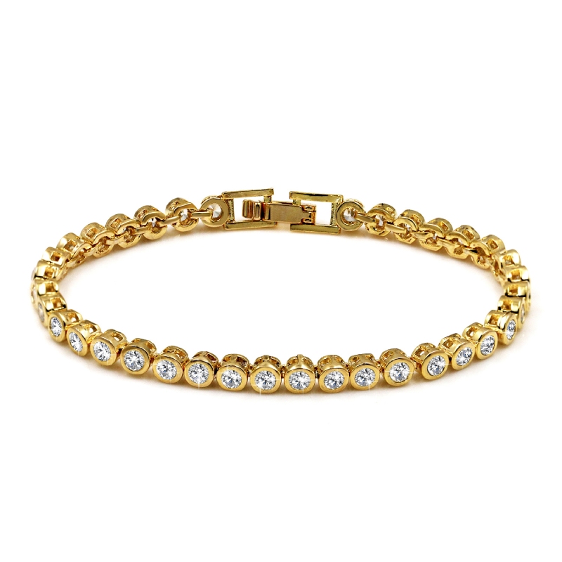 Round Cut Diamond-Accent  Bracelet