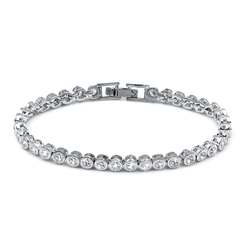 Round Cut Diamond-Accent  Bracelet