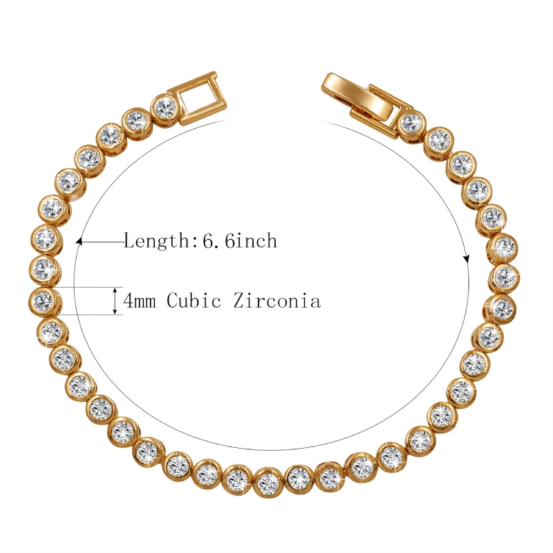 Round Cut Diamond-Accent  Bracelet