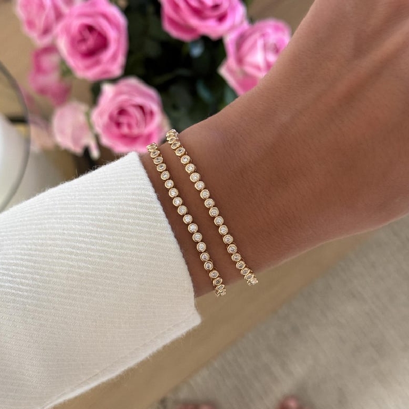 Round Cut Diamond-Accent  Bracelet