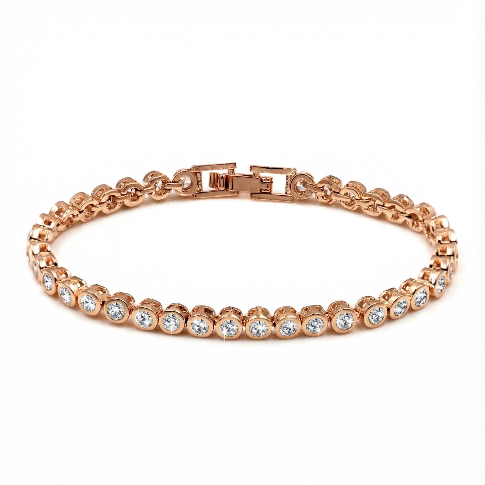Round Cut Diamond-Accent  Bracelet