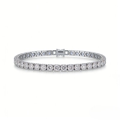 2mm/3mm Moissanite S925 Sterling Silver Tennis Bracelet