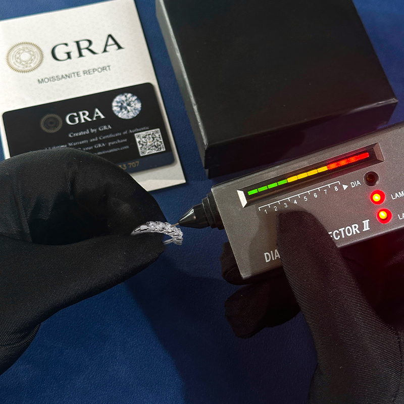 S925 Silver VVS Moissanite Round Cut Earrings