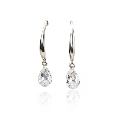 S925 Silver Fashion Sparkling Hook Earrings