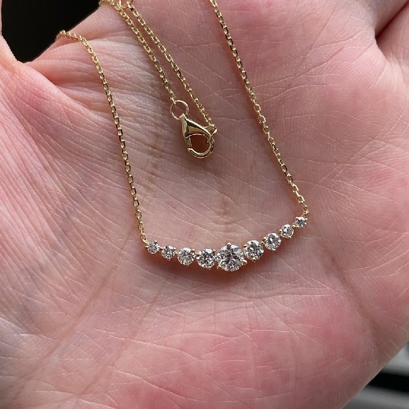 Round Cut VVS Moissanite Pendant Necklace