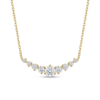 Round Cut VVS Moissanite Pendant Necklace