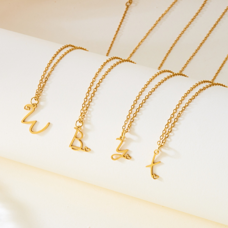 Customized Initial Pendant Necklace