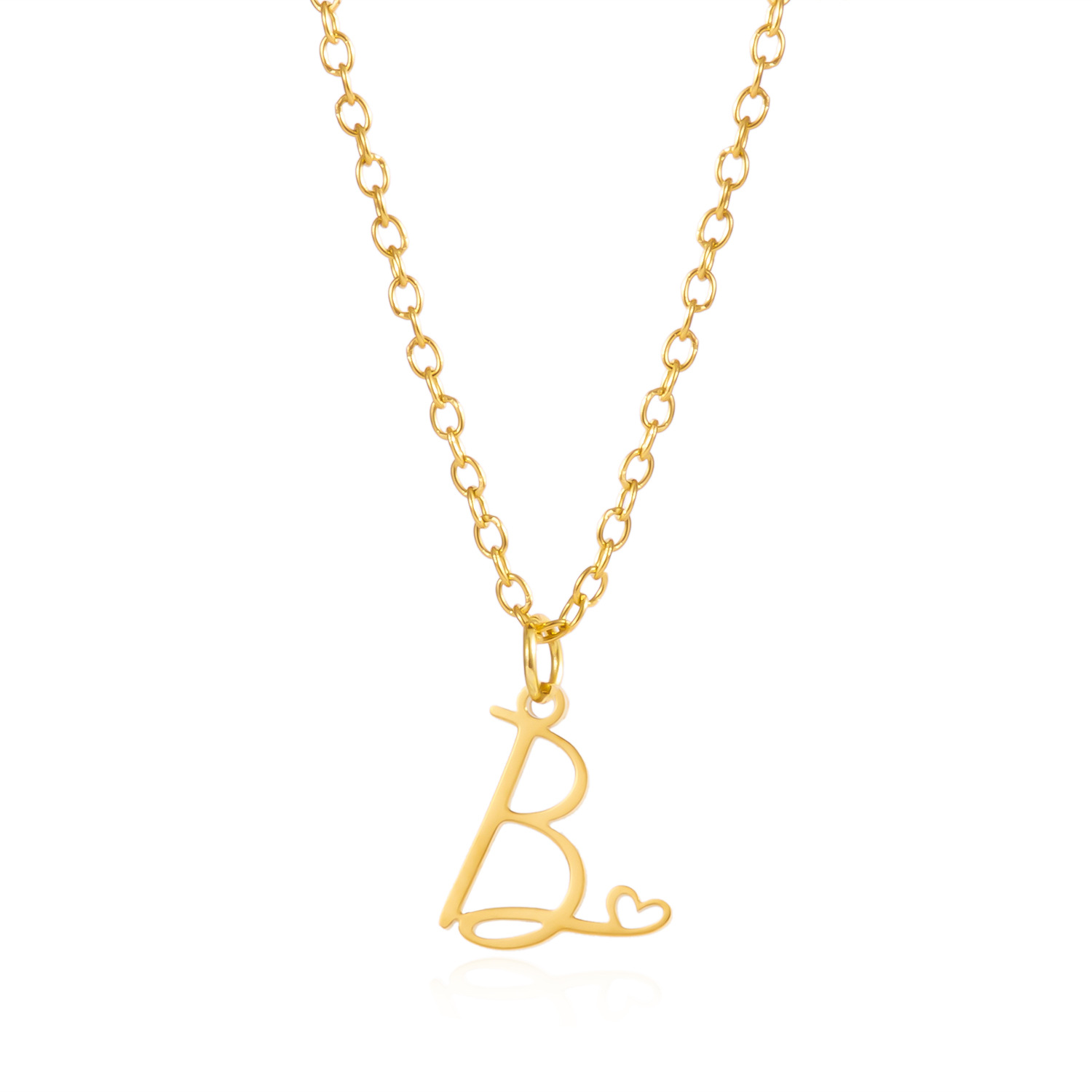 Customized Initial Pendant Necklace