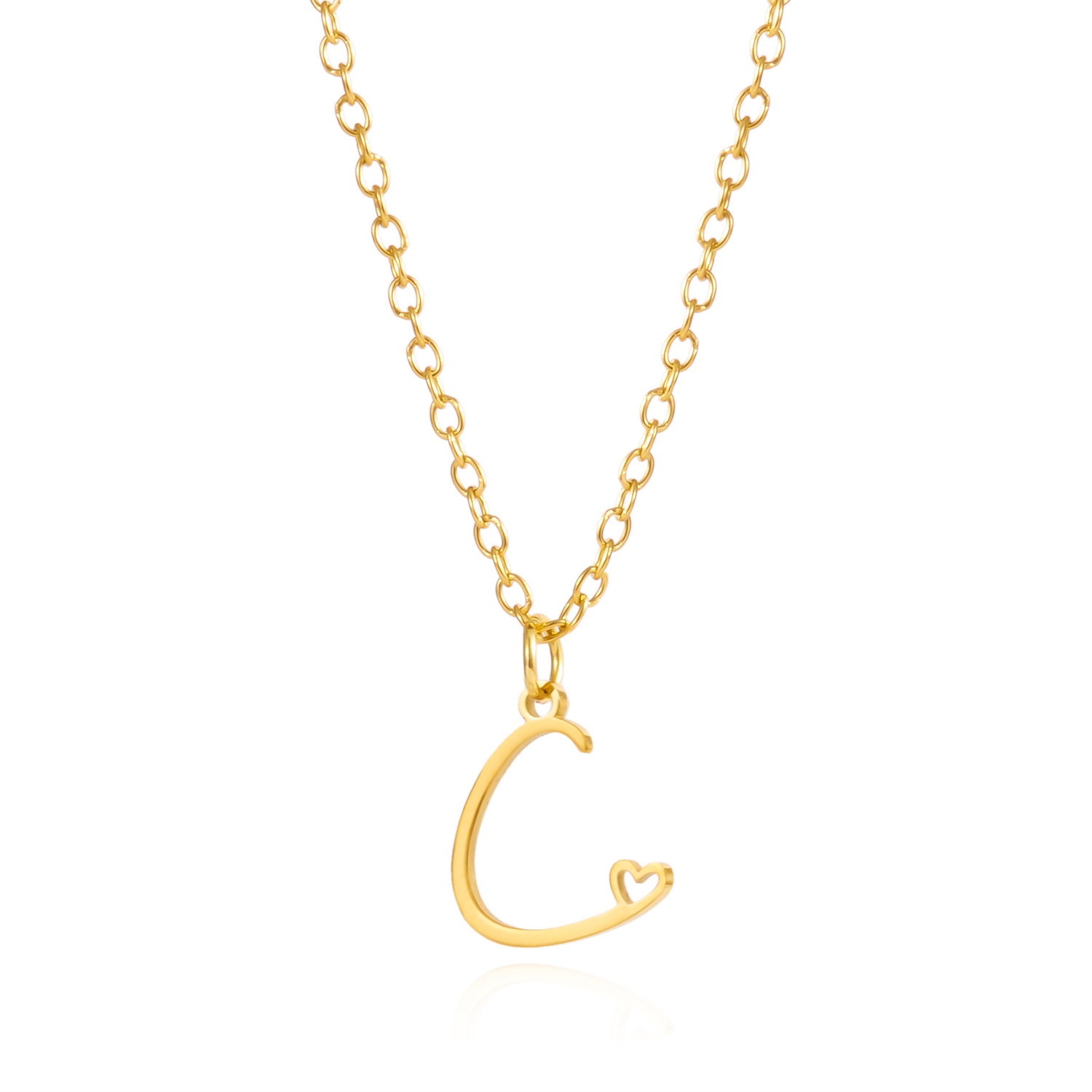 Customized Initial Pendant Necklace