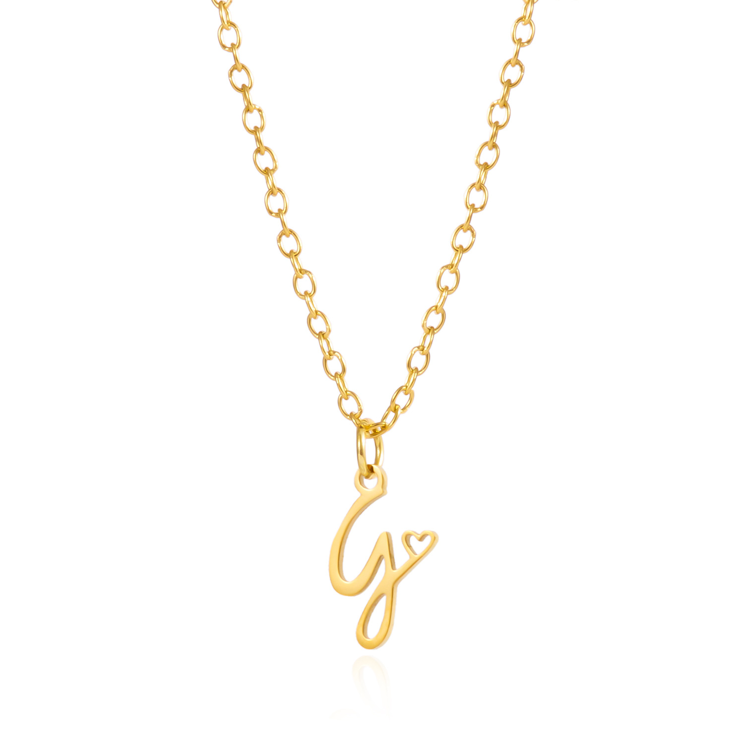 Customized Initial Pendant Necklace