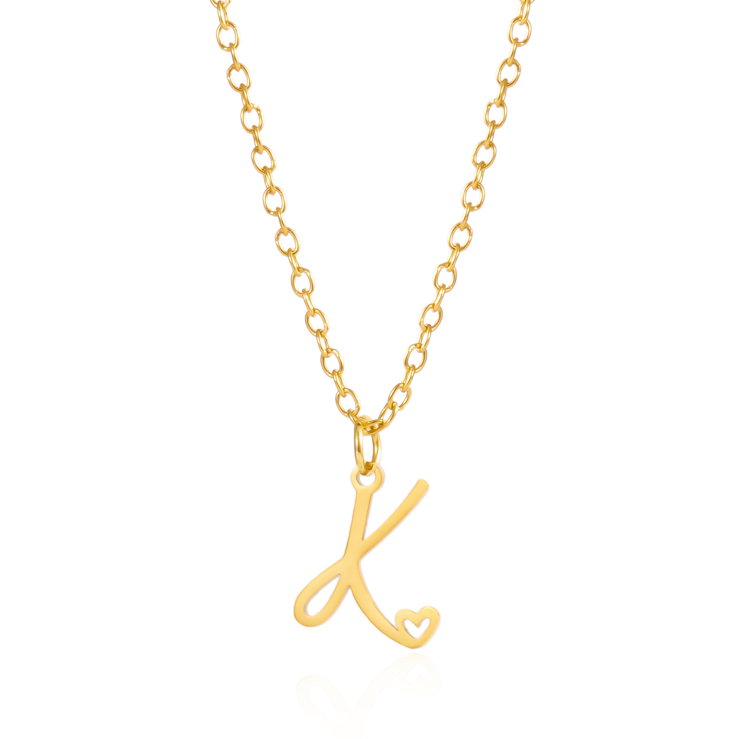 Customized Initial Pendant Necklace