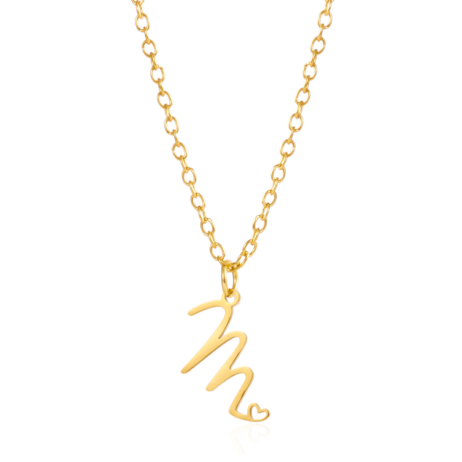 Customized Initial Pendant Necklace