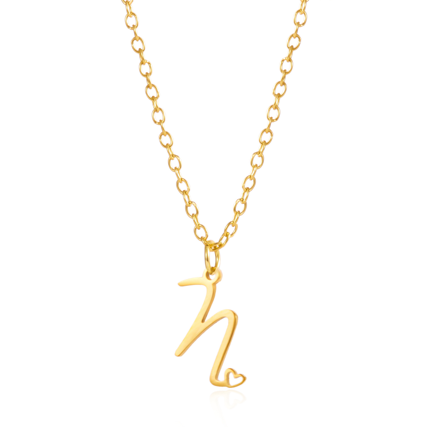 Customized Initial Pendant Necklace