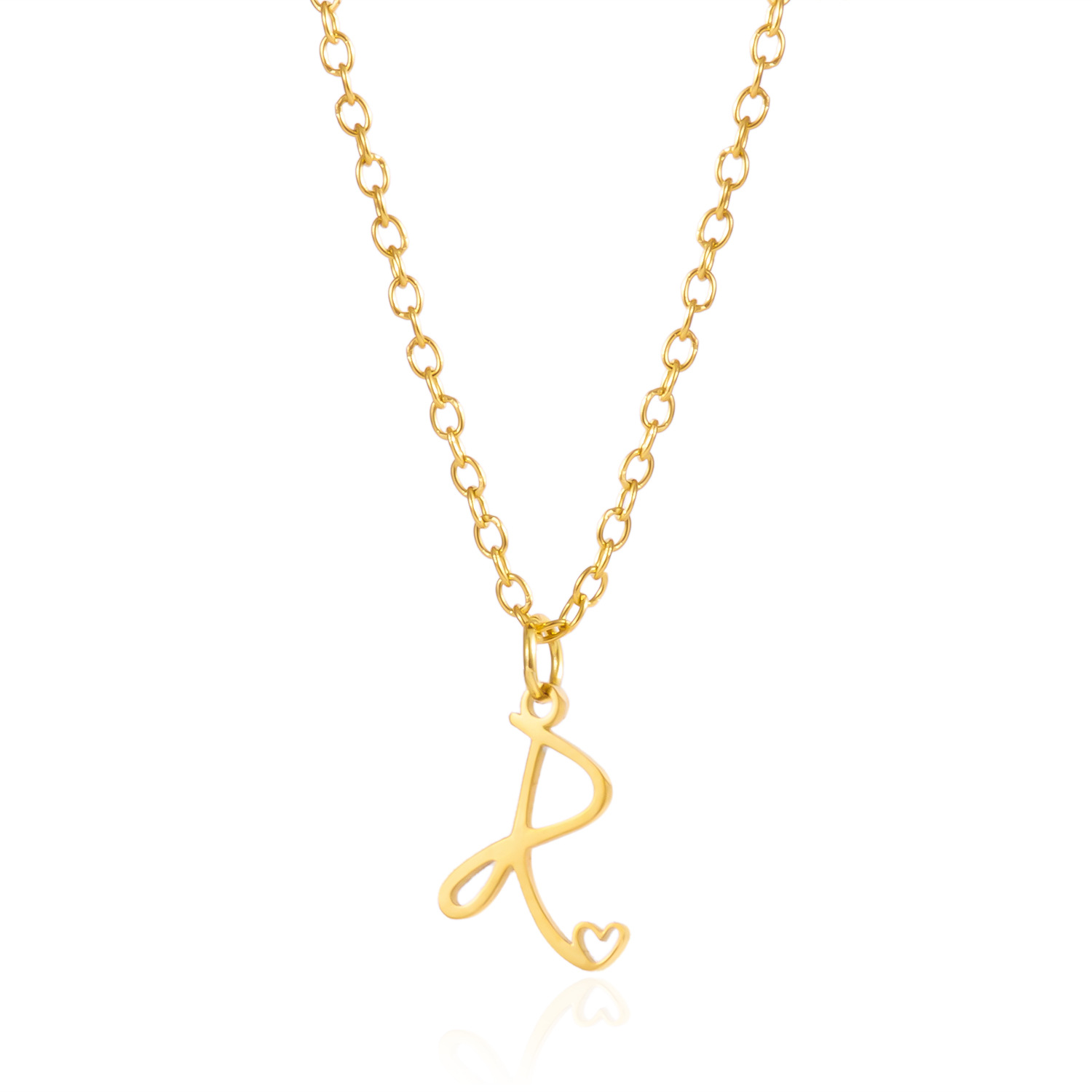 Customized Initial Pendant Necklace