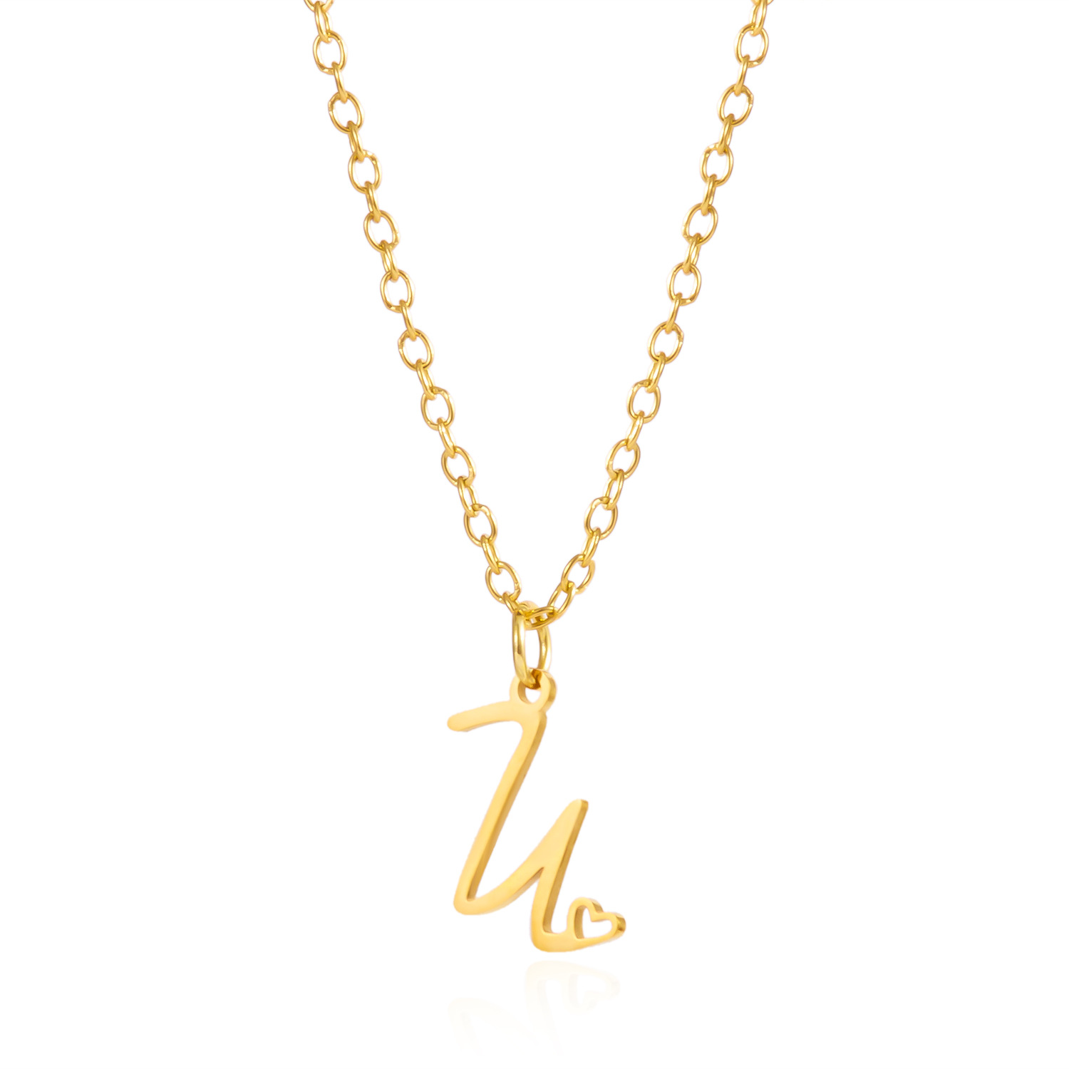 Customized Initial Pendant Necklace