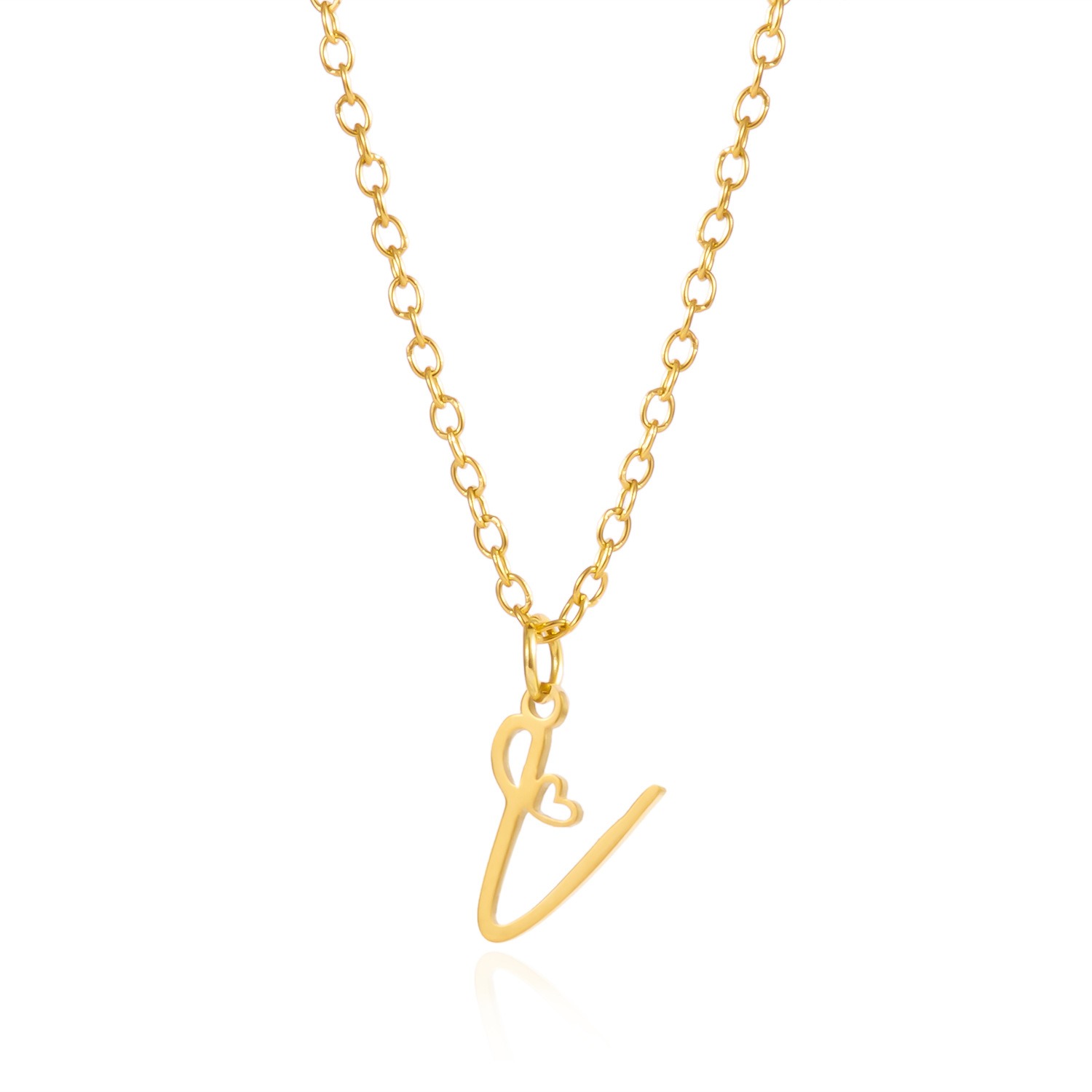 Customized Initial Pendant Necklace