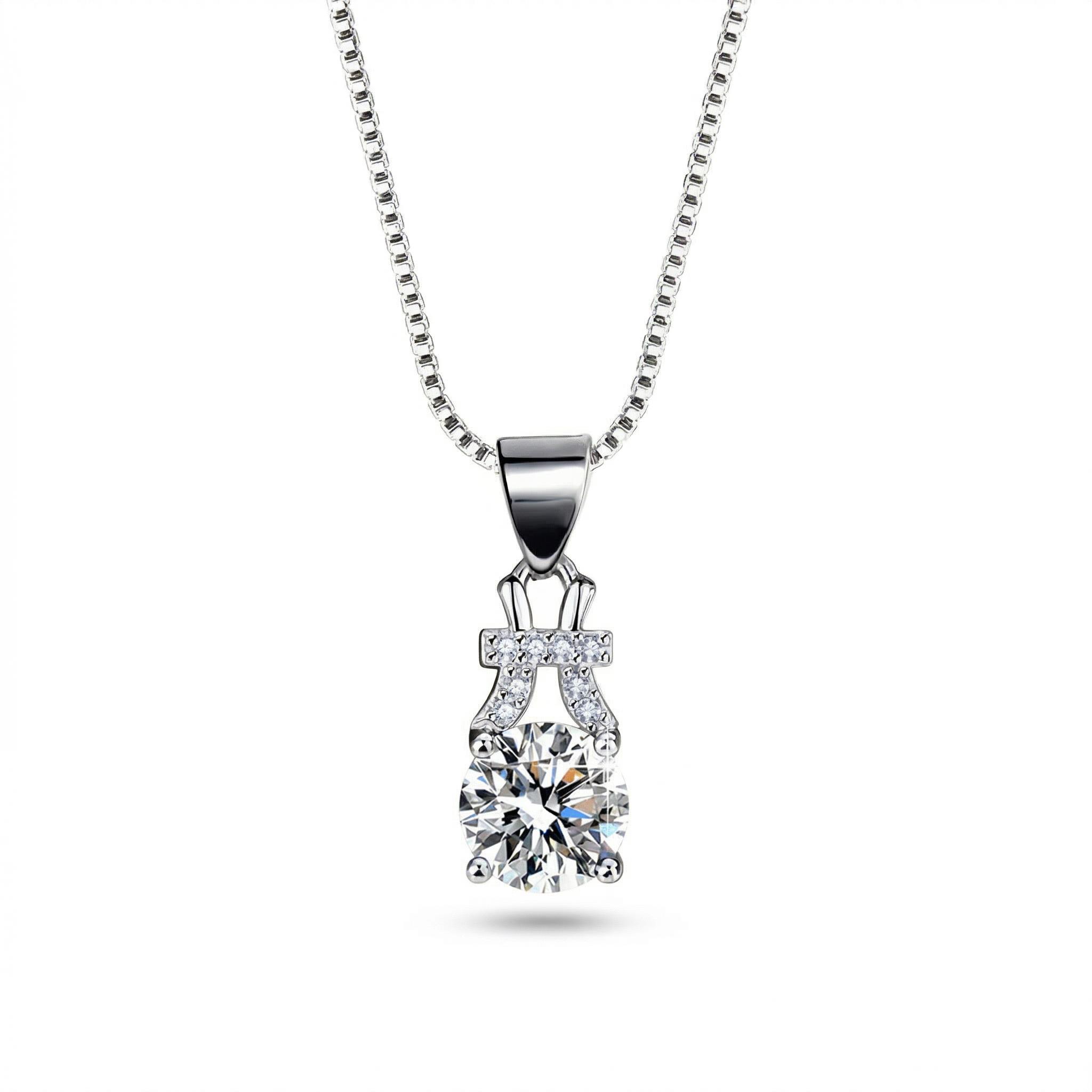 Customized Zodiac VVS Moissanite S925 Silver Pendent Necklace