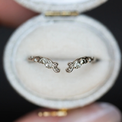 Open Filigree Wedding Band