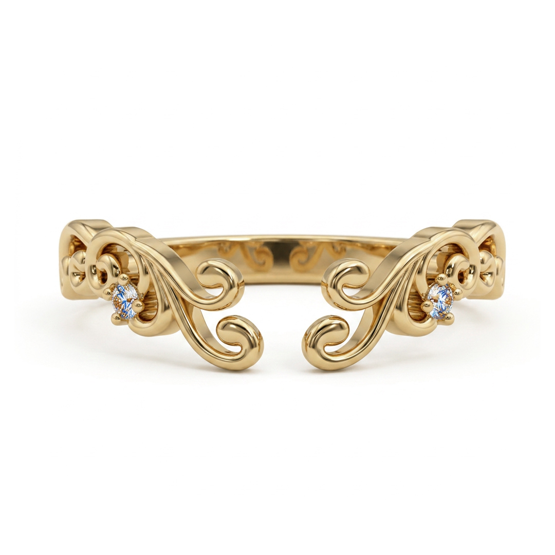 0.02ct. tw. Open Filigree Wedding Band 0.02ct. tw. Open Filigree Wedding Band