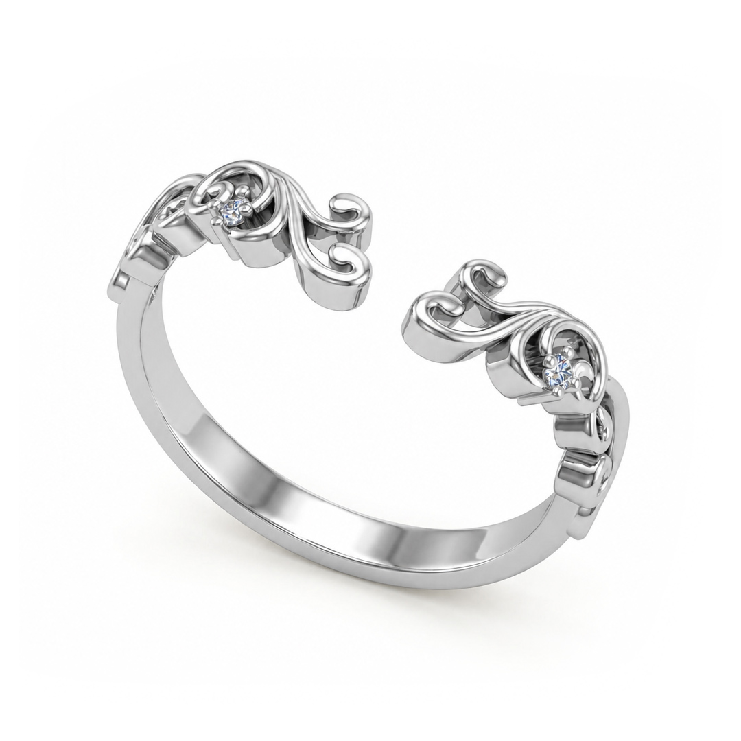 0.02ct. tw. Open Filigree Wedding Band 0.02ct. tw. Open Filigree Wedding Band