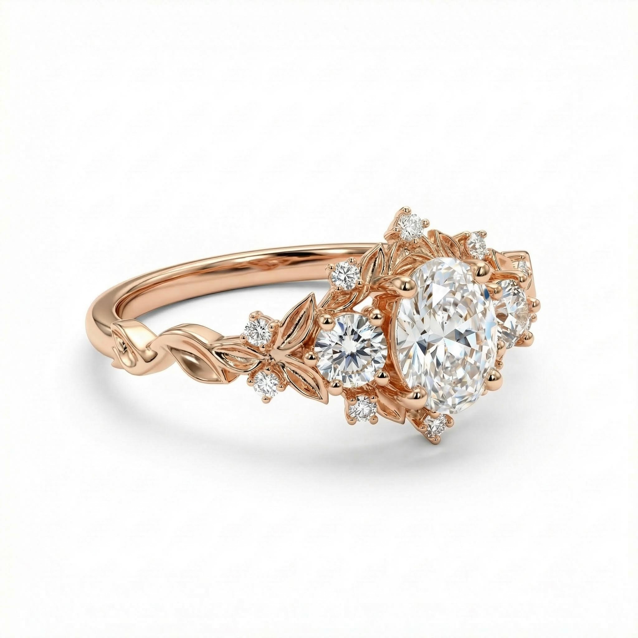 1.8CT Oval Cut VVS Moissanite Three Stone Engagement Ring 1.8CT Oval Cut VVS Moissanite Three Stone Engagement Ring