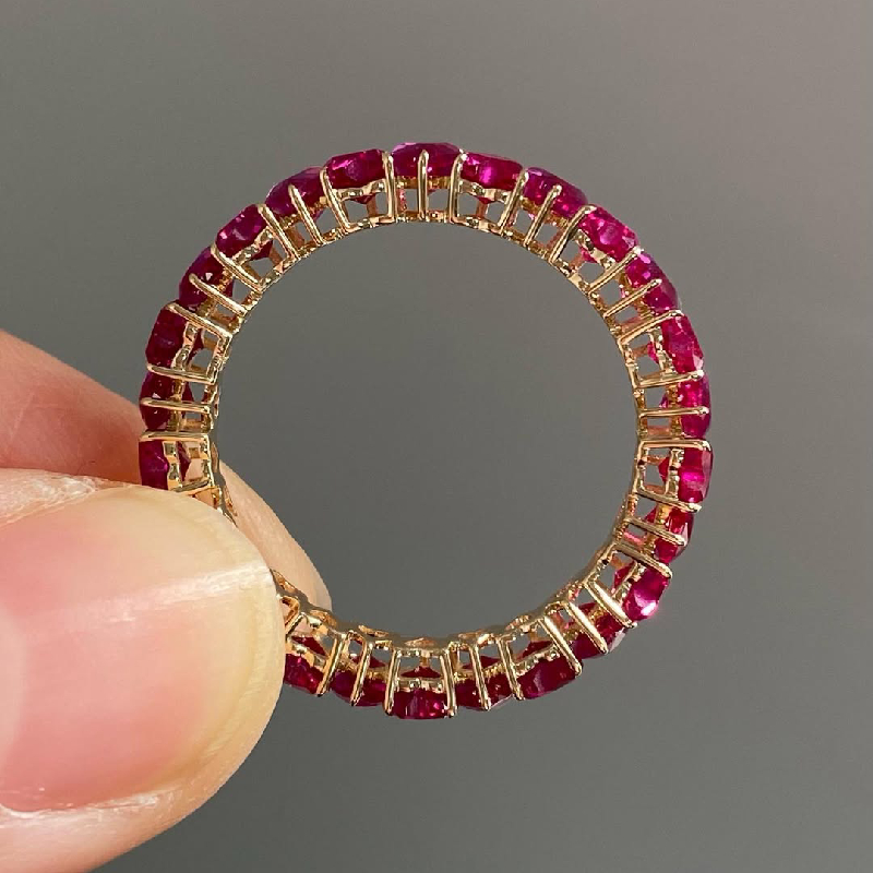 Heart Cut Ruby Diamond Wedding Band Heart Cut Ruby Diamond Wedding Band