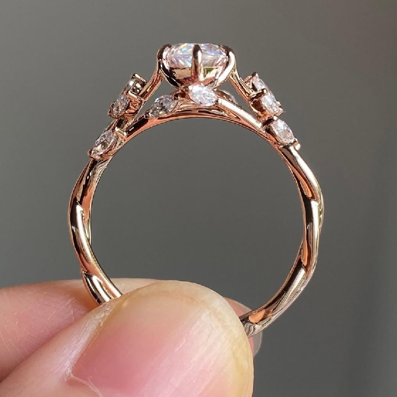 4.4CT Marquise Cut VVS Moissanite Vintage Engagement Ring