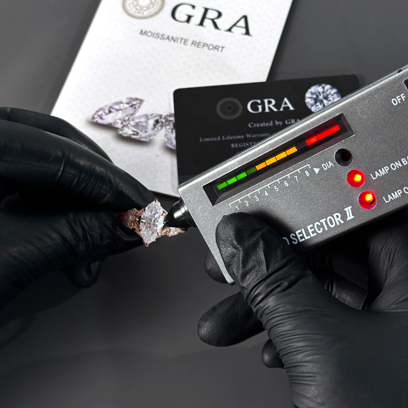 4.4CT Marquise Cut VVS Moissanite Vintage Engagement Ring