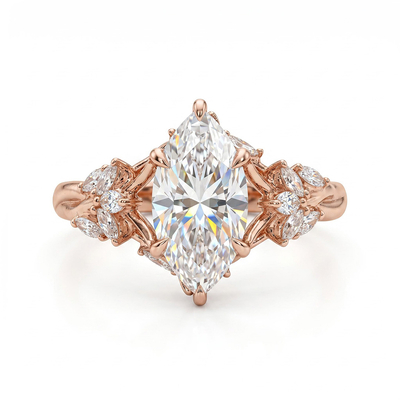 2.58 ct.tw. Marquise Cut Vintage Engagement Ring