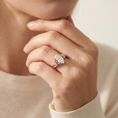 2.58 ct.tw. Marquise Cut Vintage Engagement Ring