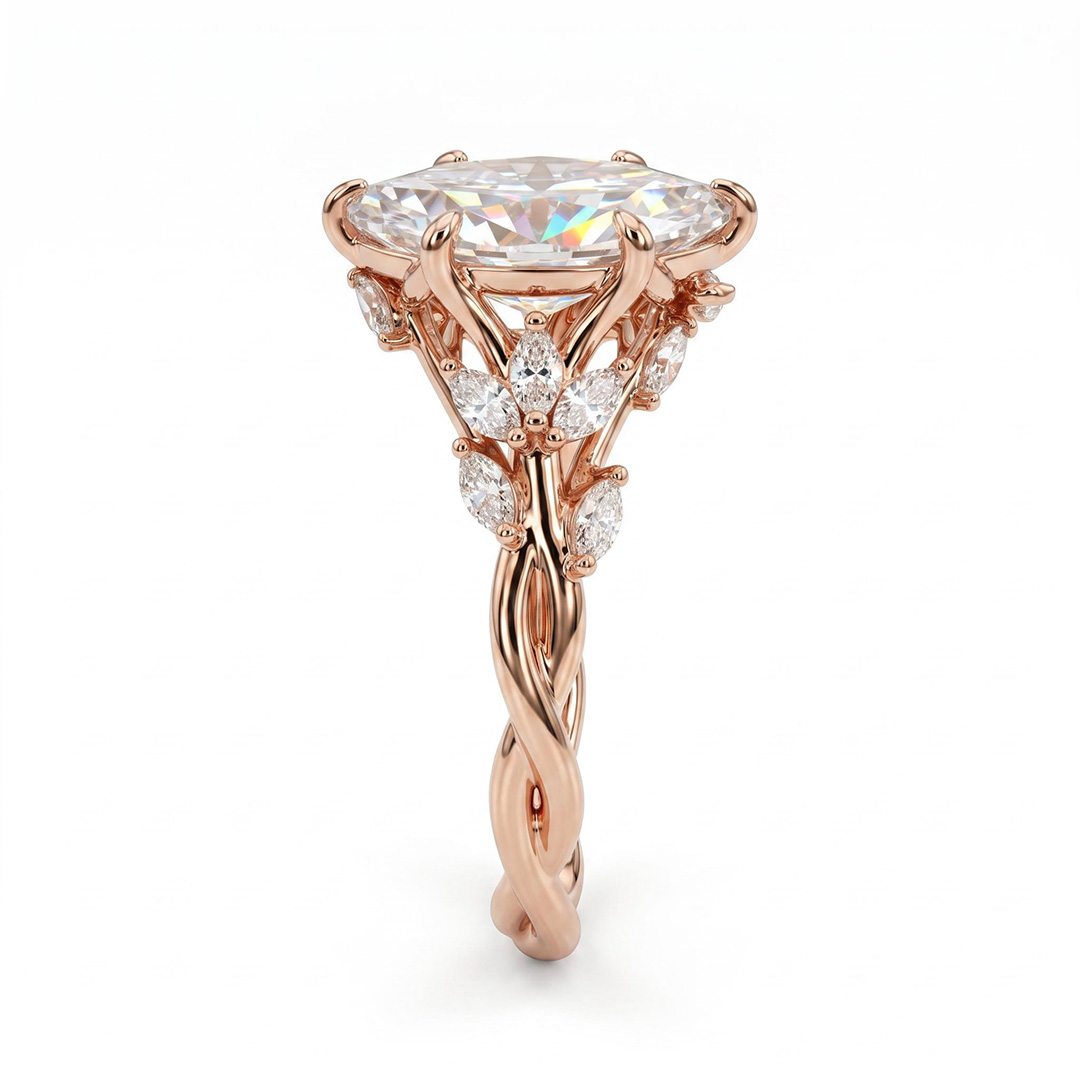 2.58 ct.tw. Marquise Cut Vintage Engagement Ring