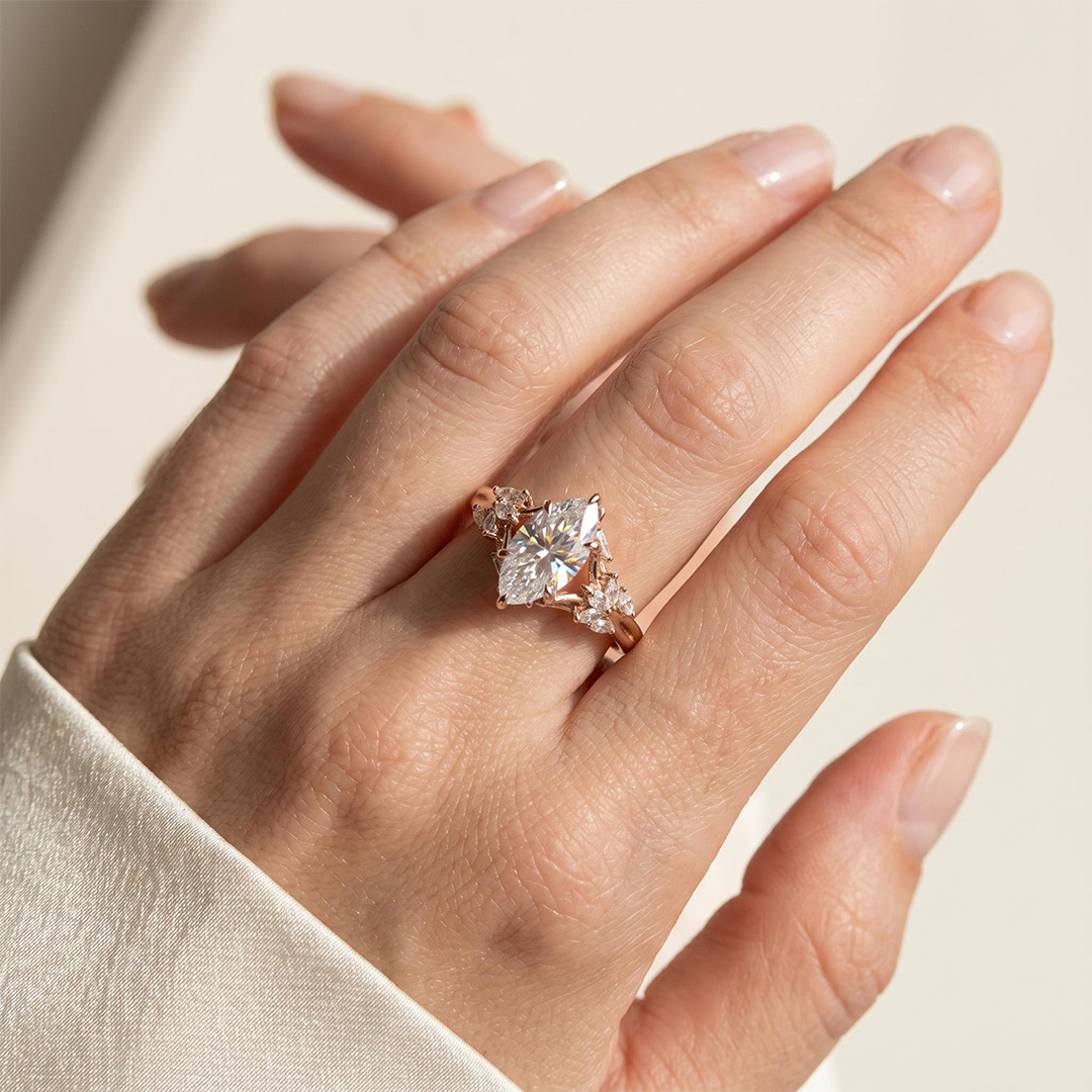2.58 ct.tw. Marquise Cut Vintage Engagement Ring