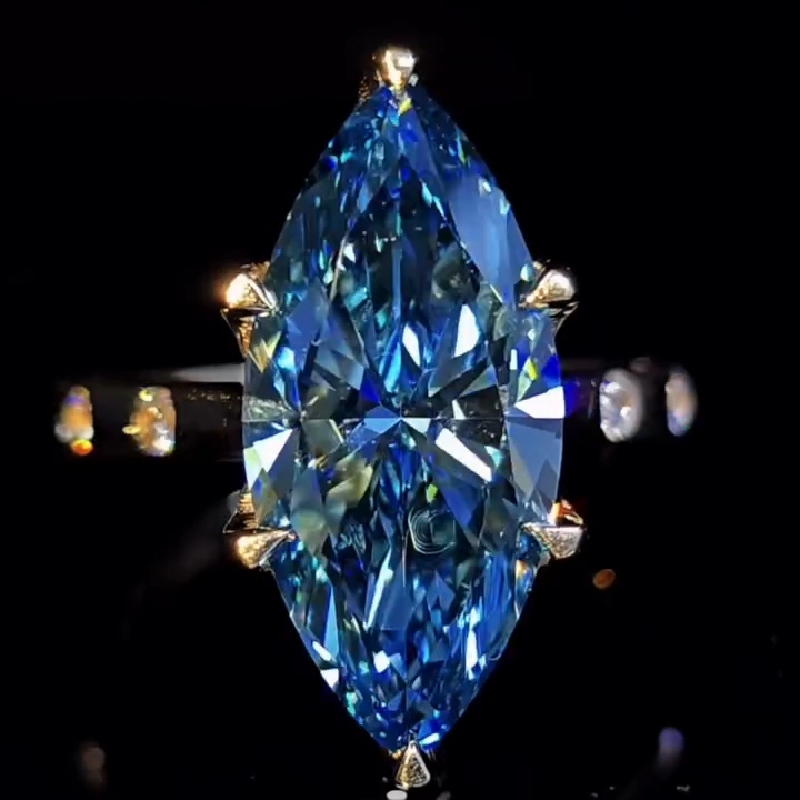 4.87CT Sapphire Marquise Cut Engagement Ring