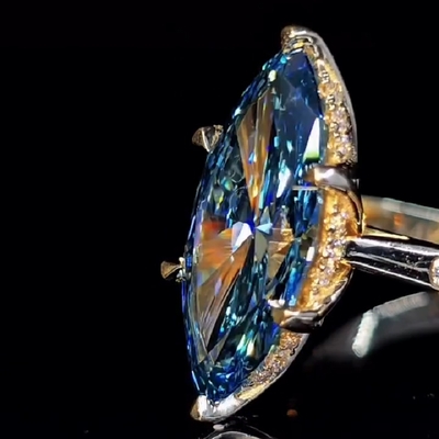 4.87CT Sapphire Marquise Cut Engagement Ring