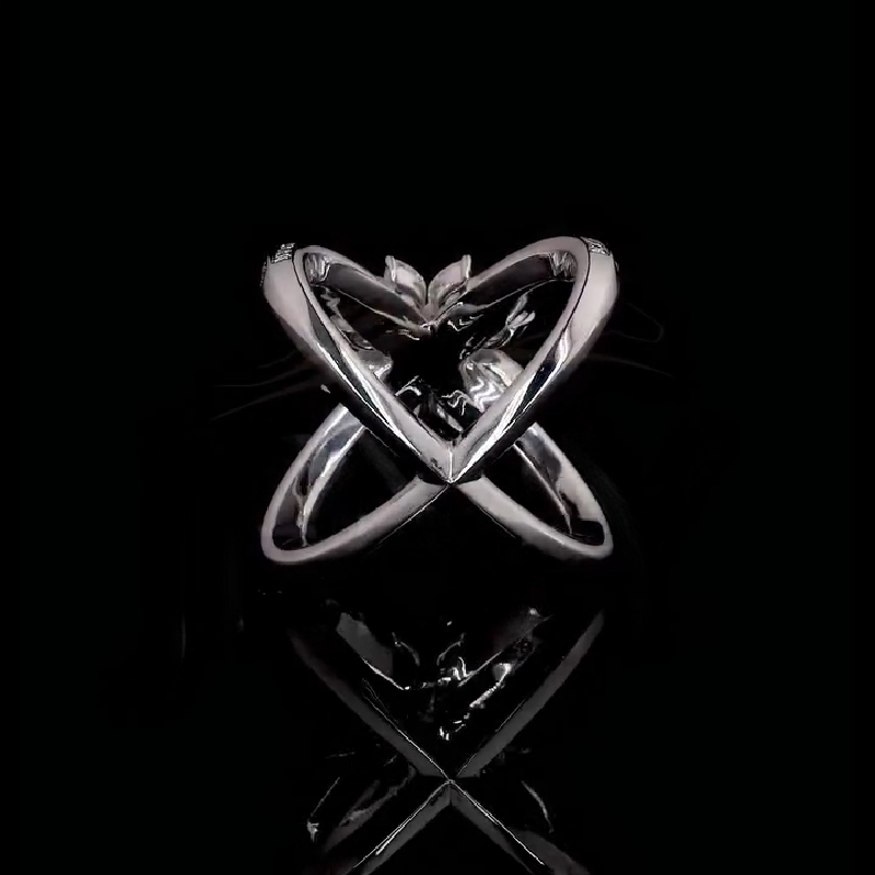 4.56CT Marquise and Round Cut VVS Moissanite Pave Double Band Ring 4.56CT Marquise and Round Cut VVS Moissanite Pave Double Band Ring