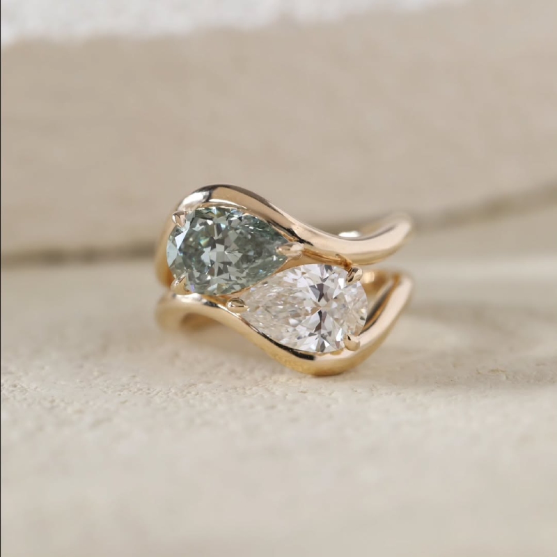 1CT Pear Cut Solitaire Engagement Ring 1CT Pear Cut Solitaire Engagement Ring