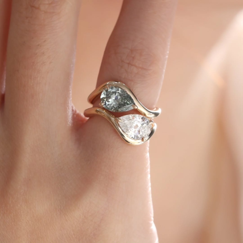 1CT Pear Cut Solitaire Engagement Ring 1CT Pear Cut Solitaire Engagement Ring