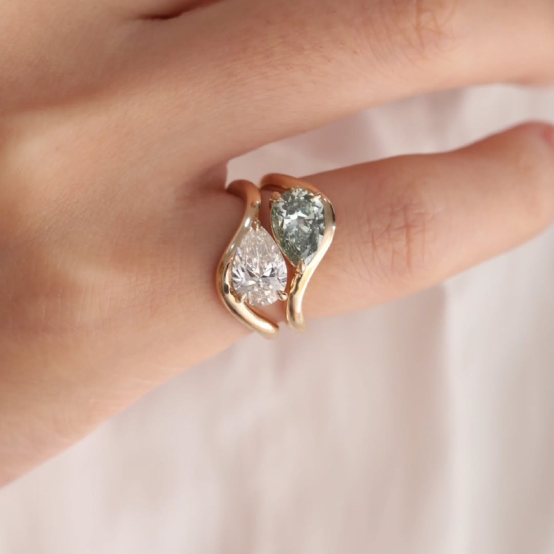 1CT Pear Cut Solitaire Engagement Ring 1CT Pear Cut Solitaire Engagement Ring