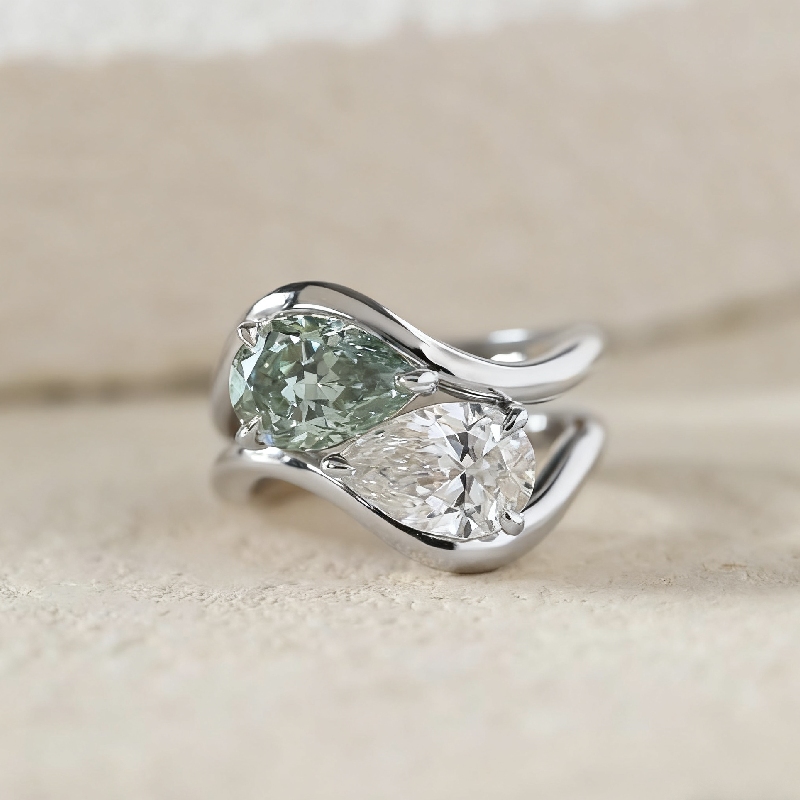 1CT Pear Cut Solitaire Engagement Ring 1CT Pear Cut Solitaire Engagement Ring