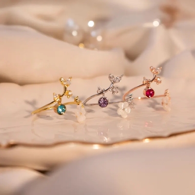 Personalized Birthstone Ring