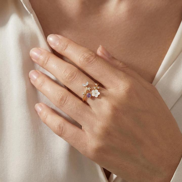 Personalized Birthstone Ring Personalized Birthstone Ring