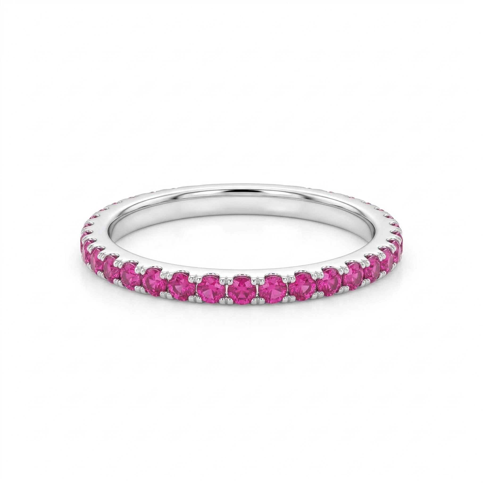 Personalized Birthstone Pave Ring