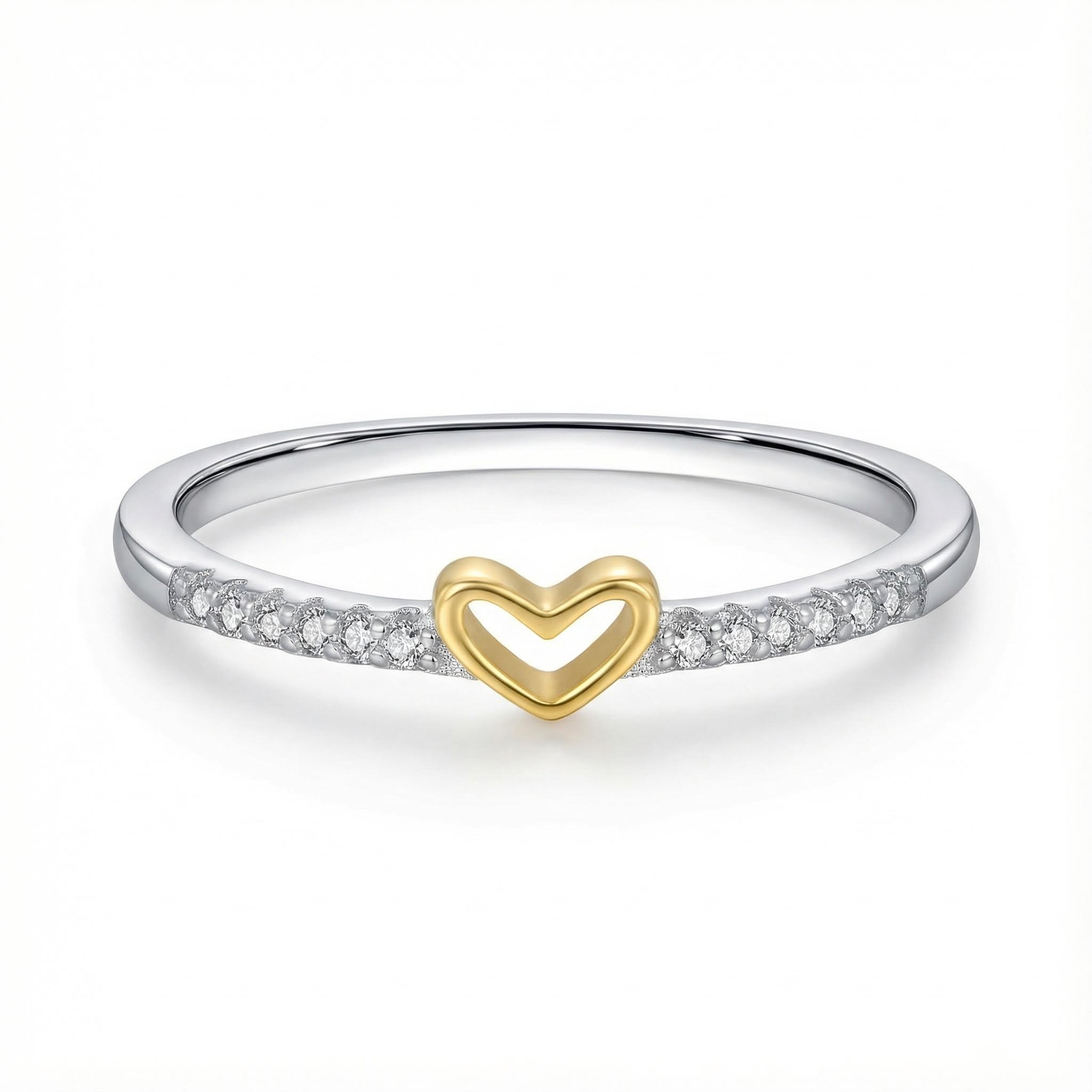 S925 Silver Infinity Love Pave Engagement Ring