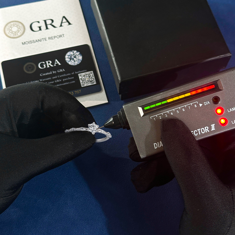 Round Cut VVS Moissanite S925 Silver Halo Engagement Ring Set Round Cut VVS Moissanite S925 Silver Halo Engagement Ring Set