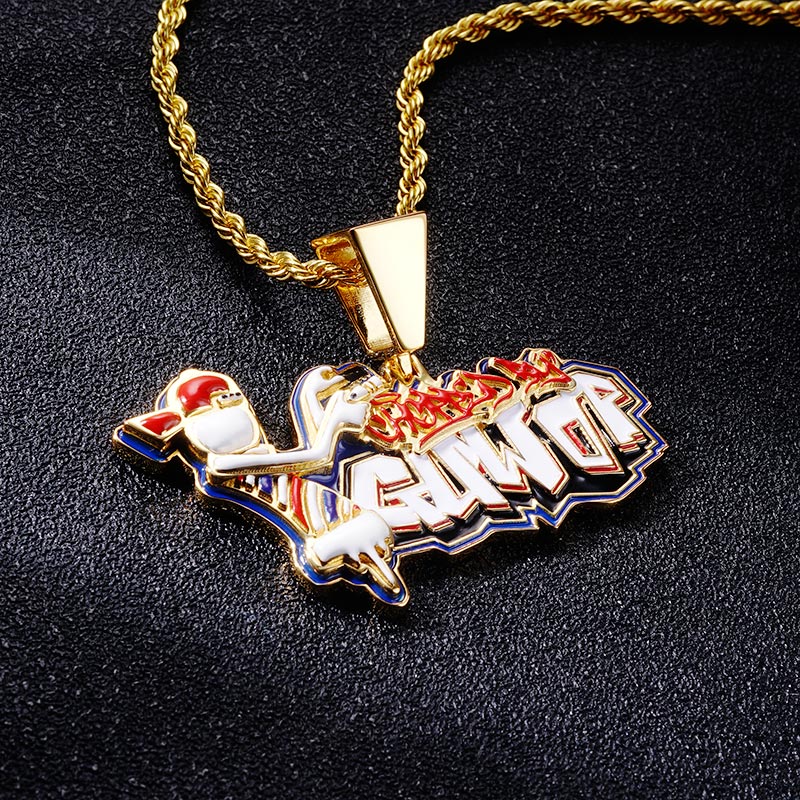 Custom S925 Colorful Enamel Letter & Cartoon Pendant Deposit