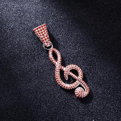 Custom S925 Iced Unique Musical Note Pendant Deposit